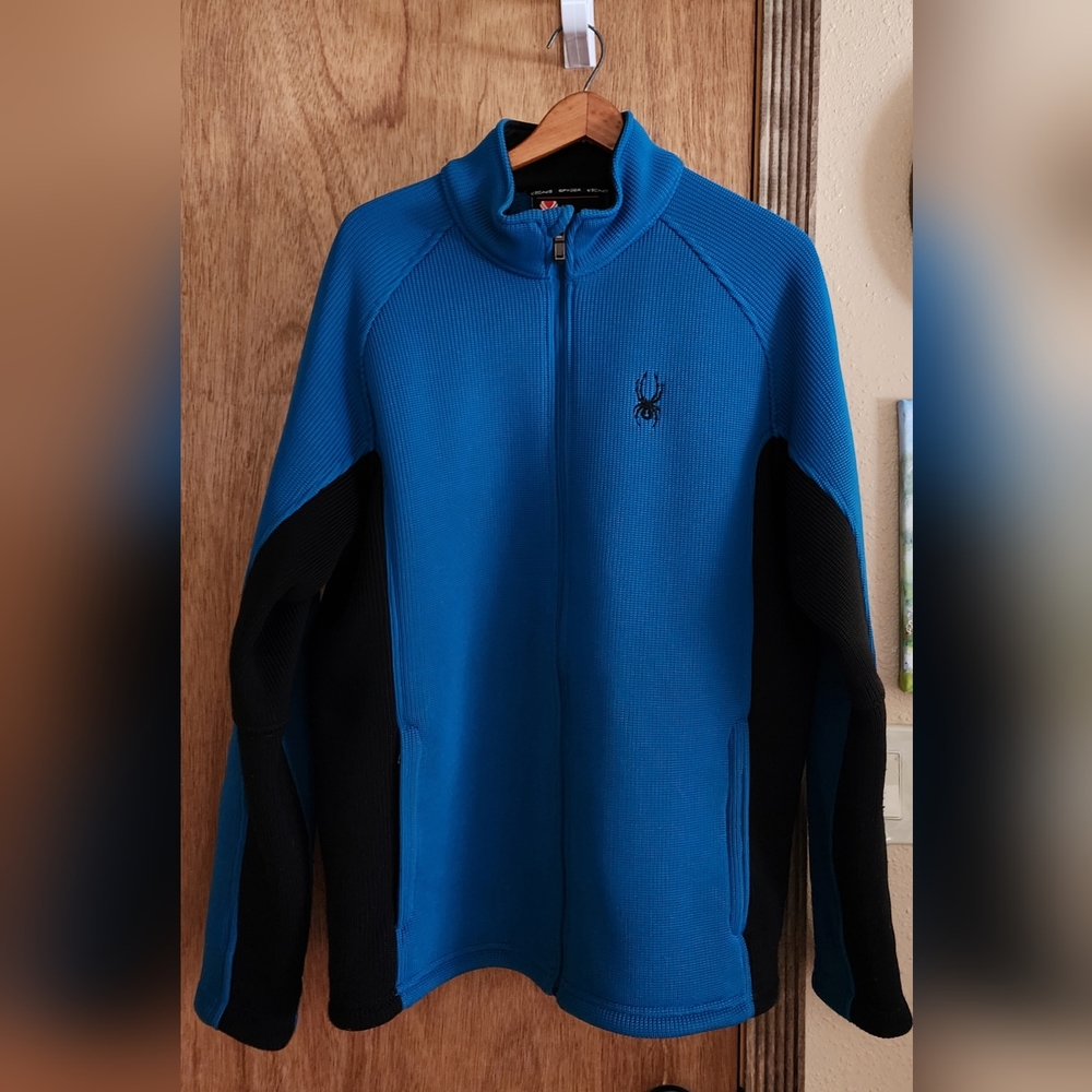 Men's Spyder 1/2 zip jacket with pockets